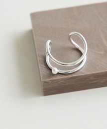 ミニパールデザインリング