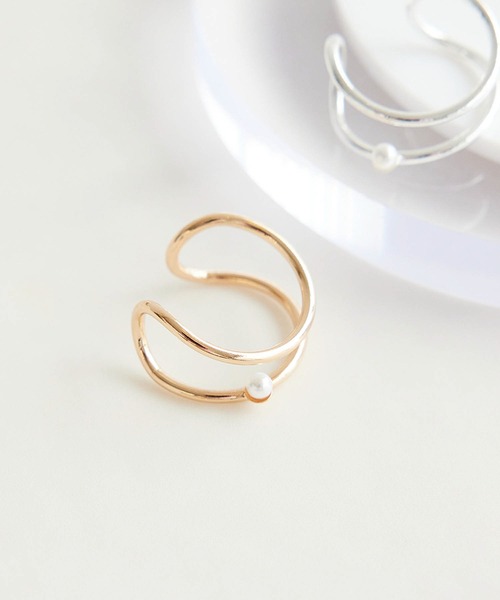 ROPE' PICNIC（ロペピクニック）の「ミニパールデザインリング（リング・レディース・ゴールド/シルバー・FREE）」の2枚目の写真