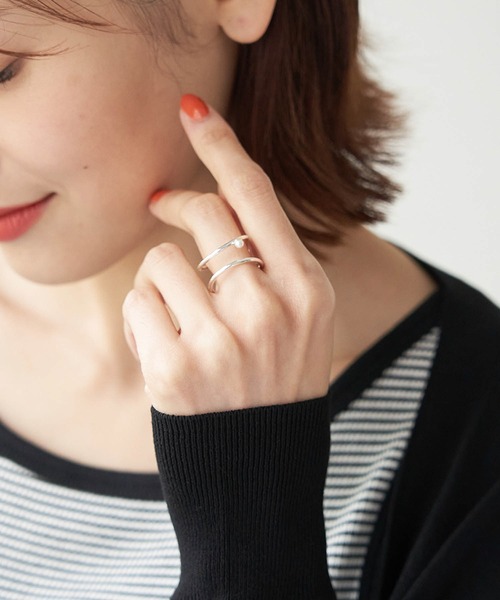 ROPE' PICNIC（ロペピクニック）の「ミニパールデザインリング（リング・レディース・ゴールド/シルバー・FREE）」の7枚目の写真