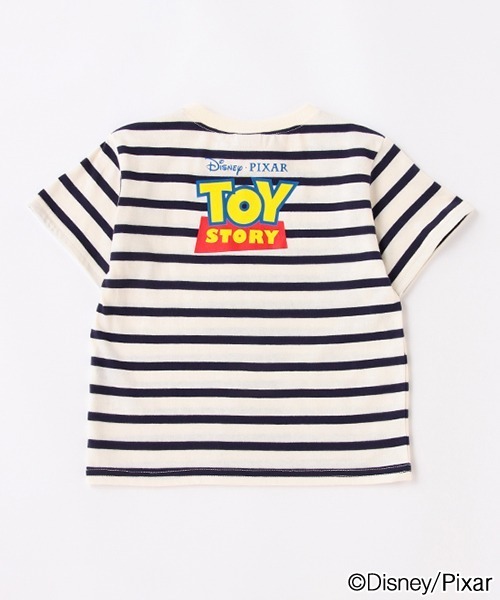 petit main（プティマイン）の「【トイストーリー】ボーダー半袖Tシャツ（Tシャツ/カットソー・キッズ・サックスブルー/ネイビー・80ｃｍ/110cm/120cm/100cm/90cm/130cm）」の8枚目の写真