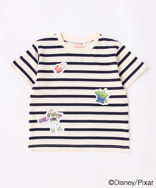 petit main（プティマイン）の「【トイストーリー】ボーダー半袖Tシャツ（Tシャツ/カットソー・キッズ・サックスブルー/ネイビー・80ｃｍ/110cm/120cm/100cm/90cm/130cm）」の7枚目の写真