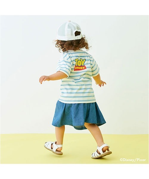 petit main（プティマイン）の「【トイストーリー】ボーダー半袖Tシャツ（Tシャツ/カットソー・キッズ・サックスブルー/ネイビー・80ｃｍ/110cm/120cm/100cm/90cm/130cm）」の5枚目の写真