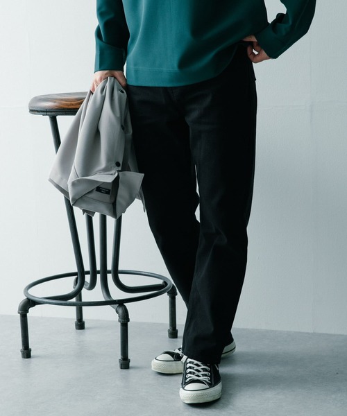 ITEMS URBANRESEARCH（アイテムズ アーバンリサーチ）の「カツラギスリムパンツ（その他パンツ・メンズ・ブラック/アイボリー/レッド系その他・MEDIUM/LARGE）」の7枚目の写真