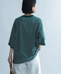 FORK&SPOON | FORK&SPOON　ボーダー5分袖Tシャツ(Tシャツ/カットソー)