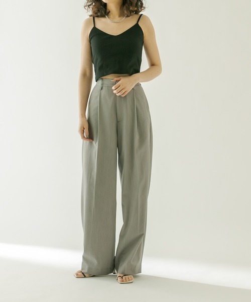 mystic（ミスティック）の「パット付ショートキャミソール（キャミソール・レディース・オフホワイト/ブラック/ピンク/ブルー・FREE）」の14枚目の写真