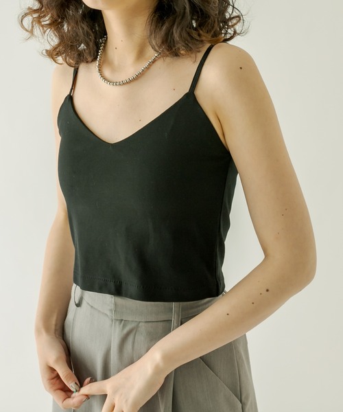 mystic（ミスティック）の「パット付ショートキャミソール（キャミソール・レディース・オフホワイト/ブラック/ピンク/ブルー・FREE）」の17枚目の写真