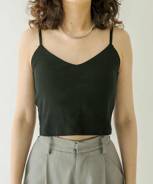 mystic（ミスティック）の「パット付ショートキャミソール（キャミソール・レディース・オフホワイト/ブラック/ピンク/ブルー・FREE）」の21枚目の写真