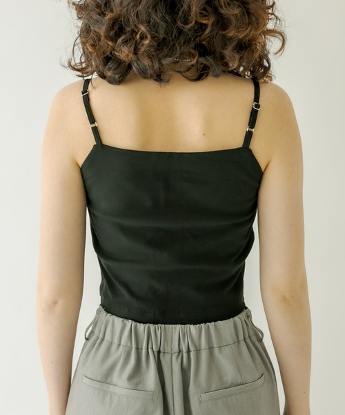 mystic（ミスティック）の「パット付ショートキャミソール（キャミソール・レディース・オフホワイト/ブラック/ピンク/ブルー・FREE）」の8枚目の写真