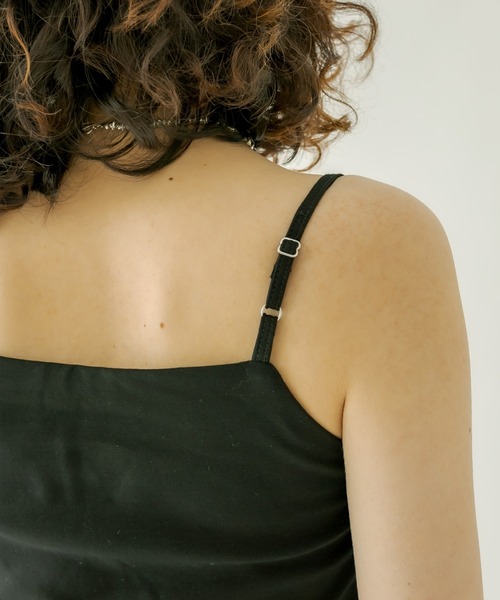 mystic（ミスティック）の「パット付ショートキャミソール（キャミソール・レディース・オフホワイト/ブラック/ピンク/ブルー・FREE）」の11枚目の写真