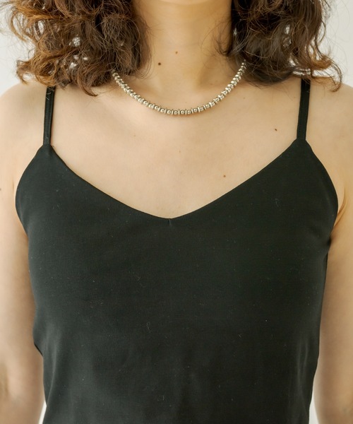 mystic（ミスティック）の「パット付ショートキャミソール（キャミソール・レディース・オフホワイト/ブラック/ピンク/ブルー・FREE）」の16枚目の写真