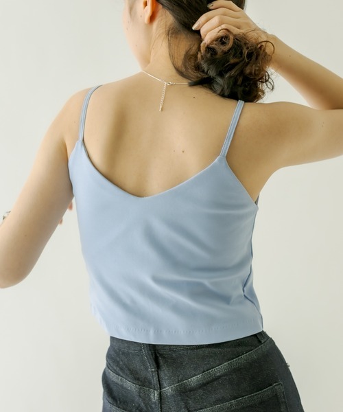 mystic（ミスティック）の「パット付ショートキャミソール（キャミソール・レディース・オフホワイト/ブラック/ピンク/ブルー・FREE）」の15枚目の写真