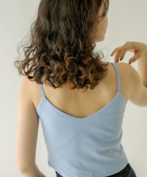 mystic（ミスティック）の「パット付ショートキャミソール（キャミソール・レディース・オフホワイト/ブラック/ピンク/ブルー・FREE）」の18枚目の写真