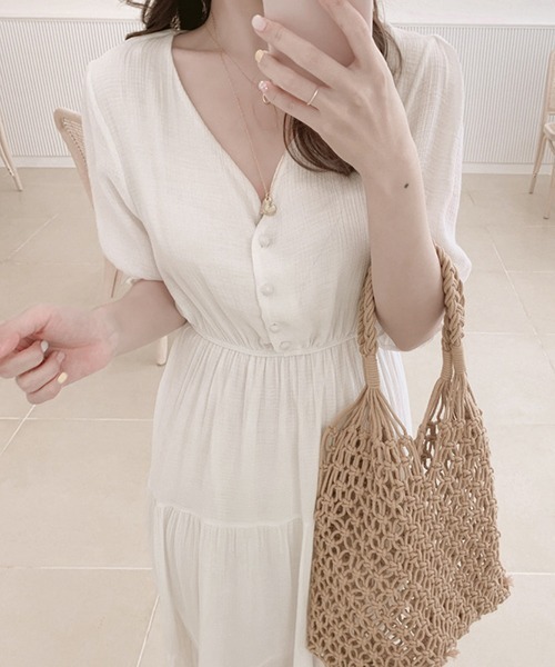 Dream garden（ドリームガーデン）の「YUGA Vネック クルミ