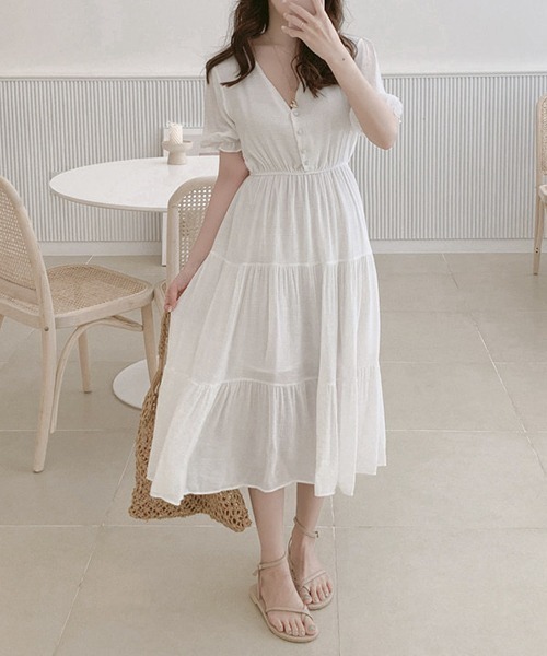 Dream garden（ドリームガーデン）の「YUGA Vネック クルミ