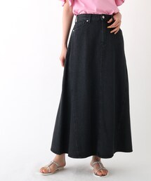 ◆【C】フレアデニムスカート【WEB限定サイズ】