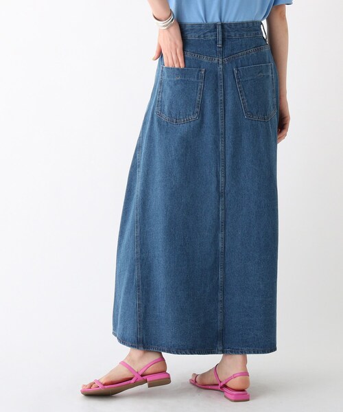 OPAQUE.CLIP（オペークドットクリップ）の「◆【C】フレアデニムスカート【WEB限定サイズ】（デニムスカート・レディース・グレー系その他/ブルー・36/38/40）」の9枚目の写真