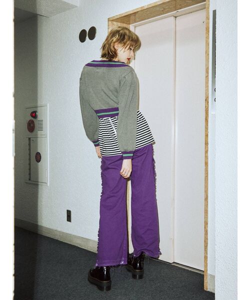 jouetie（ジュエティ）の「バックZIPグランジロンT（Tシャツ/カットソー・レディース・ブラック/オフホワイト/その他1・MEDIUM）」の10枚目の写真