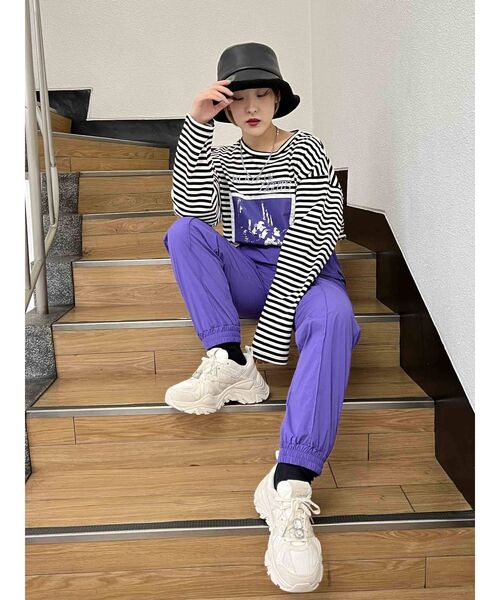 jouetie（ジュエティ）の「バックZIPグランジロンT（Tシャツ/カットソー・レディース・ブラック/オフホワイト/その他1・MEDIUM）」の19枚目の写真