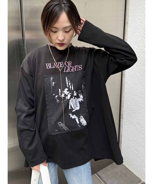 jouetie（ジュエティ）の「バックZIPグランジロンT（Tシャツ/カットソー・レディース・ブラック/オフホワイト/その他1・MEDIUM）」の21枚目の写真