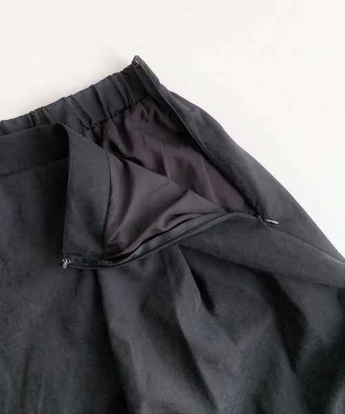 Q（キュー）の「スウェードタッチアシメラップ スカート風キュロット（その他パンツ・レディース・ブラック/ブラウン・MEDIUM）」の8枚目の写真