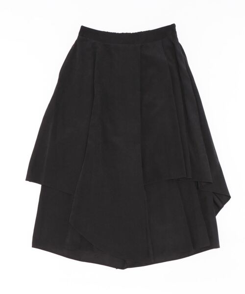Q（キュー）の「スウェードタッチアシメラップ スカート風キュロット（その他パンツ・レディース・ブラック/ブラウン・MEDIUM）」の14枚目の写真