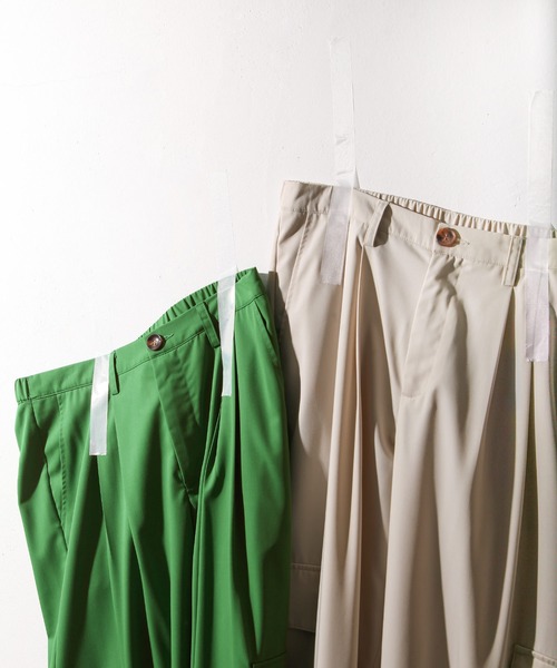 NILWAY(ニルウェイ)の「TRカラーカーゴワイドスラックス(カーゴパンツ・メンズ・ホワイト/ブラック/ブルー/グリーン・SMALL/MEDIUM/LARGE)」の10枚目の写真