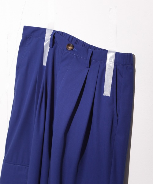 NILWAY(ニルウェイ)の「TRカラーカーゴワイドスラックス(カーゴパンツ・メンズ・ホワイト/ブラック/ブルー/グリーン・SMALL/MEDIUM/LARGE)」の5枚目の写真