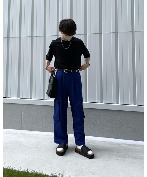 NILWAY(ニルウェイ)の「TRカラーカーゴワイドスラックス(カーゴパンツ・メンズ・ホワイト/ブラック/ブルー/グリーン・SMALL/MEDIUM/LARGE)」の19枚目の写真