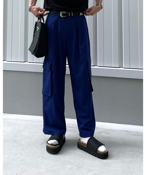 NILWAY（ニルウェイ）の「TRカラーカーゴワイドスラックス（カーゴ