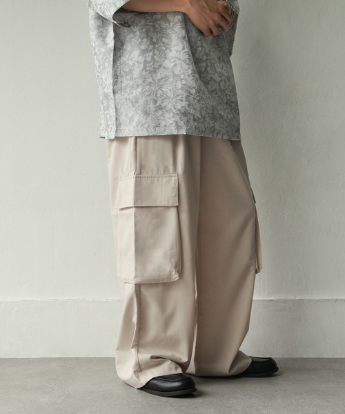 NILWAY（ニルウェイ）の「TRカラーカーゴワイドスラックス（カーゴ