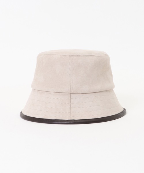 ikka（イッカ）の「フェイクスウェードパイピングハット（ハット・レディース・ブラック/ベージュ・FREE）」の5枚目の写真