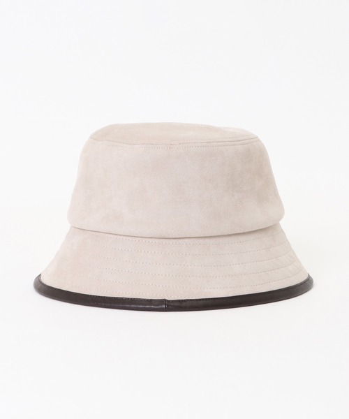 ikka（イッカ）の「フェイクスウェードパイピングハット（ハット・レディース・ブラック/ベージュ・FREE）」の6枚目の写真