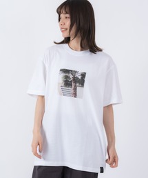 【 kibacoworks / キバコワークス 】 フォト プリント Tシャツ PARADISE CITY CLUB Tシャツ KCI