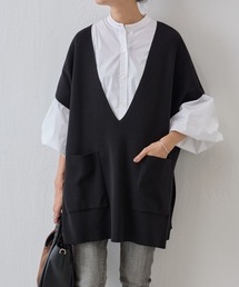 BEARDSLEY | Vネックチュニック(ニット/セーター)