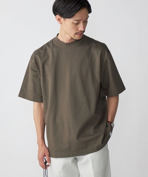 SHIPS(シップス)の「【SHIPS別注】THYARD: リラックス スクエア クルーネック カノコ Tシャツ(Tシャツ/カットソー・メンズ・ホワイト/ブラウン/ネイビー・SMALL/MEDIUM/LARGE/X-LARGE)」の2枚目の写真