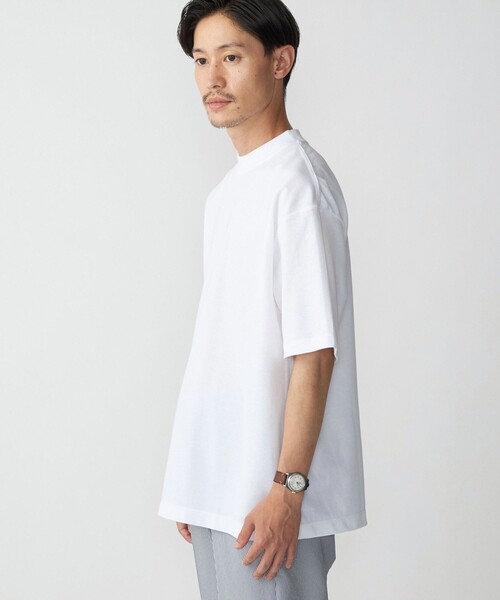 SHIPS(シップス)の「【SHIPS別注】THYARD: リラックス スクエア クルーネック カノコ Tシャツ(Tシャツ/カットソー・メンズ・ホワイト/ブラウン/ネイビー・SMALL/MEDIUM/LARGE/X-LARGE)」の5枚目の写真