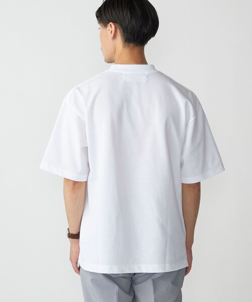 SHIPS(シップス)の「【SHIPS別注】THYARD: リラックス スクエア クルーネック カノコ Tシャツ(Tシャツ/カットソー・メンズ・ホワイト/ブラウン/ネイビー・SMALL/MEDIUM/LARGE/X-LARGE)」の6枚目の写真