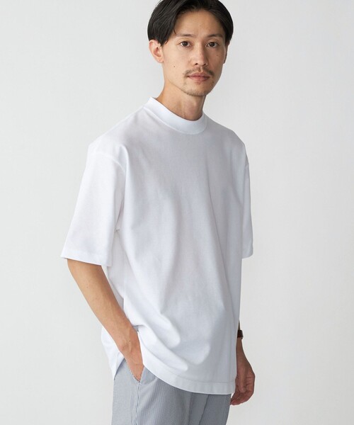 SHIPS(シップス)の「【SHIPS別注】THYARD: リラックス スクエア クルーネック カノコ Tシャツ(Tシャツ/カットソー・メンズ・ホワイト/ブラウン/ネイビー・SMALL/MEDIUM/LARGE/X-LARGE)」の7枚目の写真