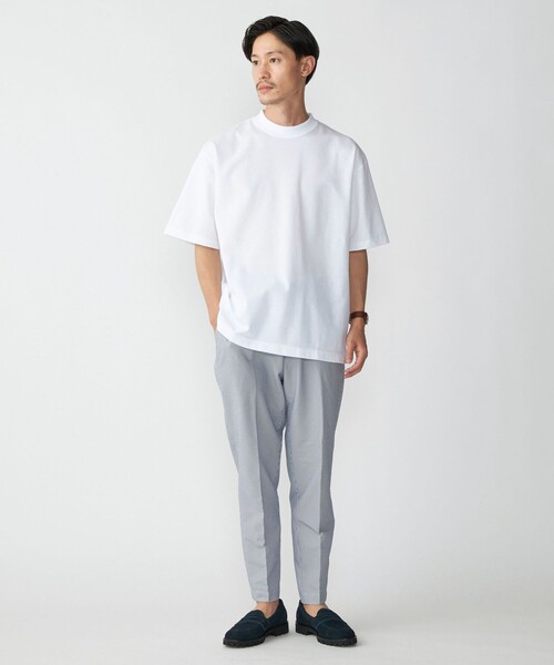 SHIPS(シップス)の「【SHIPS別注】THYARD: リラックス スクエア クルーネック カノコ Tシャツ(Tシャツ/カットソー・メンズ・ホワイト/ブラウン/ネイビー・SMALL/MEDIUM/LARGE/X-LARGE)」の8枚目の写真