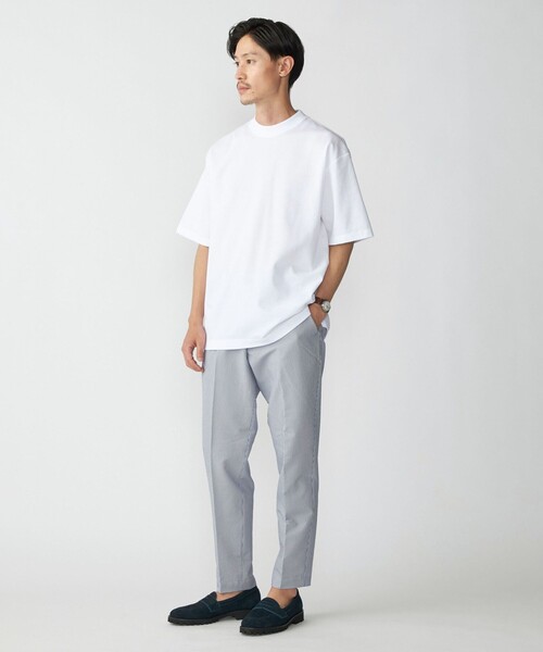 SHIPS(シップス)の「【SHIPS別注】THYARD: リラックス スクエア クルーネック カノコ Tシャツ(Tシャツ/カットソー・メンズ・ホワイト/ブラウン/ネイビー・SMALL/MEDIUM/LARGE/X-LARGE)」の9枚目の写真