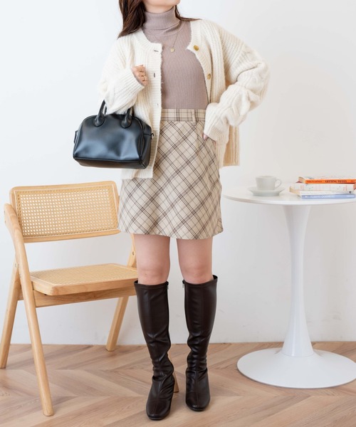 WEGO（ウィゴー）の「WEGO/シンプルミニスカパン（スカート・レディース・ブラック/ベージュ系その他2・FREE）」の8枚目の写真