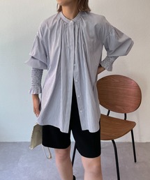 CAPRICIEUX LE'MAGE | 袖シャーリングパフシャツ(シャツ/ブラウス)