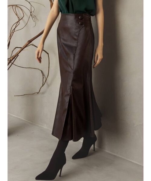 RESEXXY（リゼクシー）の「【WEB限定】ニュアンス切替マーメイドスカート（スカート・レディース・ブラック/ブラウン/モカ・FREE）」の3枚目の写真