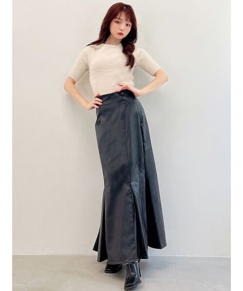 RESEXXY（リゼクシー）の「【WEB限定】ニュアンス切替マーメイドスカート（スカート・レディース・ブラック/ブラウン/モカ・FREE）」の19枚目の写真