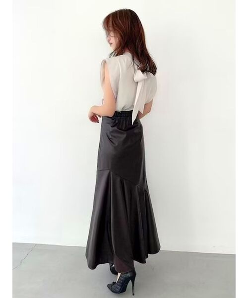 RESEXXY（リゼクシー）の「【WEB限定】ニュアンス切替マーメイドスカート（スカート・レディース・ブラック/ブラウン/モカ・FREE）」の20枚目の写真