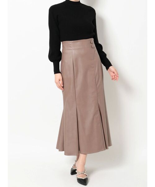 RESEXXY（リゼクシー）の「【WEB限定】ニュアンス切替マーメイドスカート（スカート・レディース・ブラック/ブラウン/モカ・FREE）」の16枚目の写真