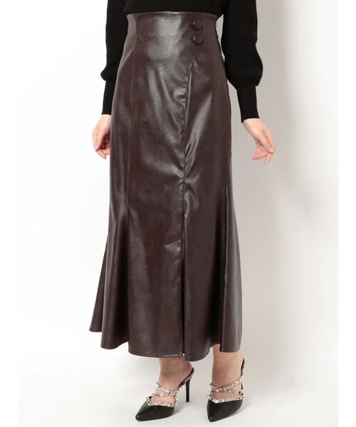 RESEXXY（リゼクシー）の「【WEB限定】ニュアンス切替マーメイドスカート（スカート・レディース・ブラック/ブラウン/モカ・FREE）」の7枚目の写真