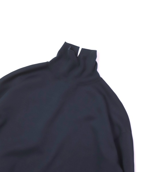 OWLEYE by domingo（アウルアイ バイドミンゴ）の「[ OWLEYE by domingo / アウルアイ ] ダンボールニット ハイネックパフスリーブワンピース（ワンピース・レディース・チャコールグレー/ネイビー・M/L）」の10枚目の写真