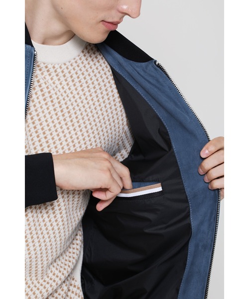 BOSS（ボス）の「スエード＆ナッパレザー ボンバージャケット