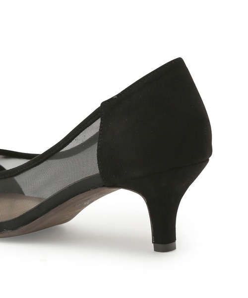 ROPE' PICNIC（ロペピクニック）の「リサイクルフェイクスェードチュールシアーパンプス（パンプス・レディース・ブラック/ベージュ・23.5cm/24.5cm/23.0cm/24.0cm）」の8枚目の写真